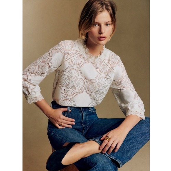 Sezane Tops - Sézane Bianca Top Sz 36